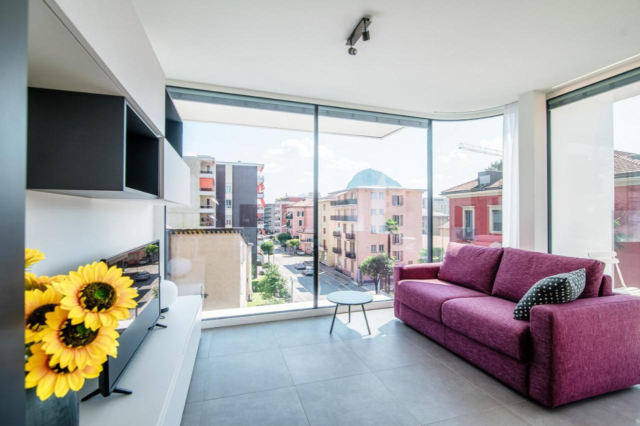 Flat Iron Apartments By Quokka 360 - Modern Building 5 Min From The Centre Of Lugano Viganello Zewnętrze zdjęcie
